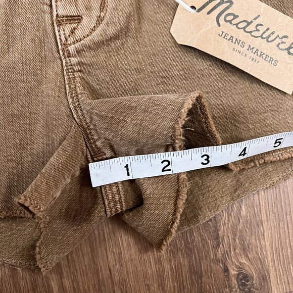 NWT Madewell Burnt Sienna Cut-Off Denim Jean Shorts Sz 27 - Picture 5 of 11